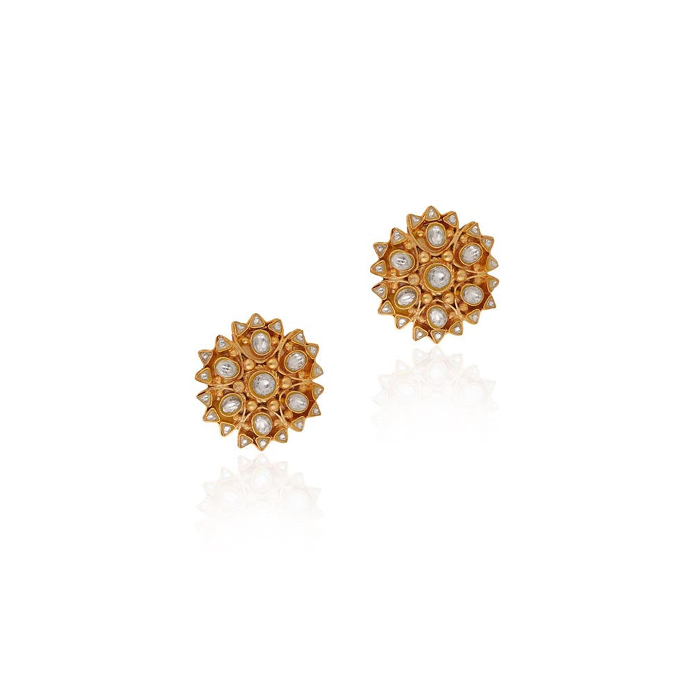 RIANA JEWELLERY White Small Studs