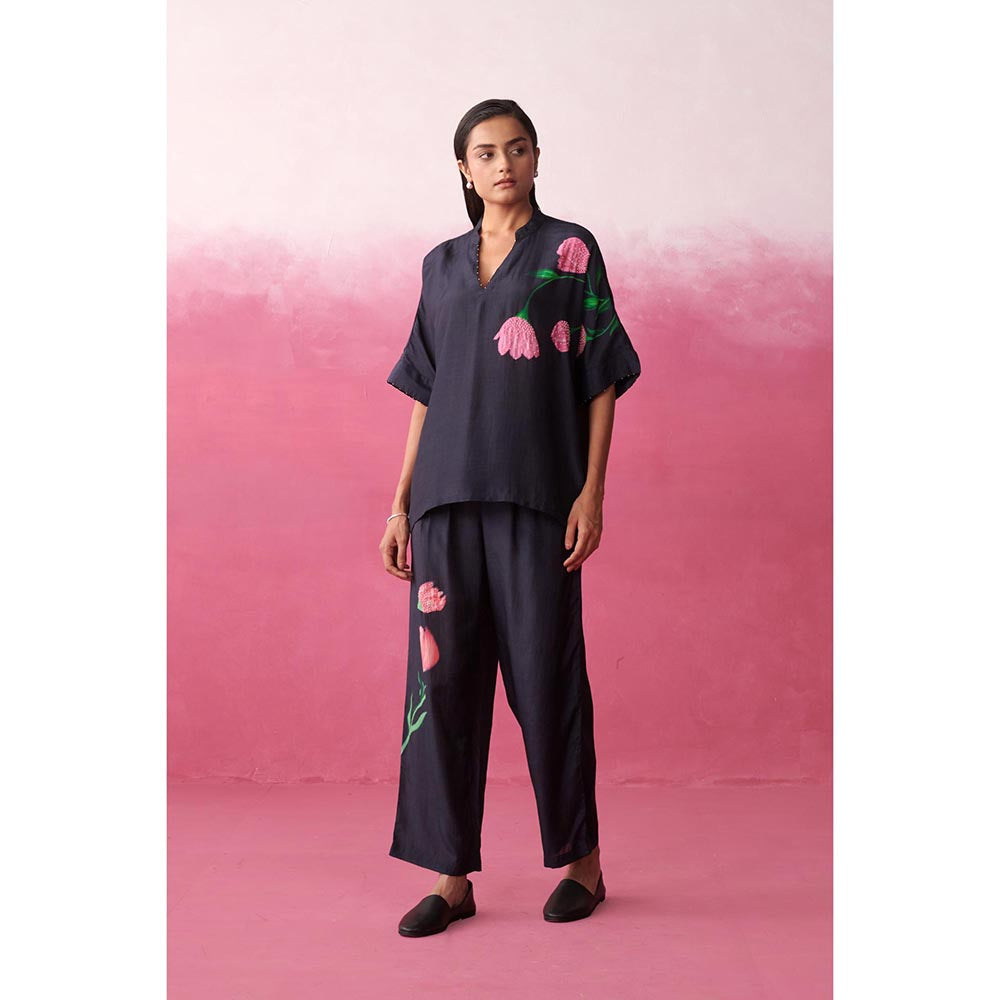ROHO Women's Navy Blue Isla Top