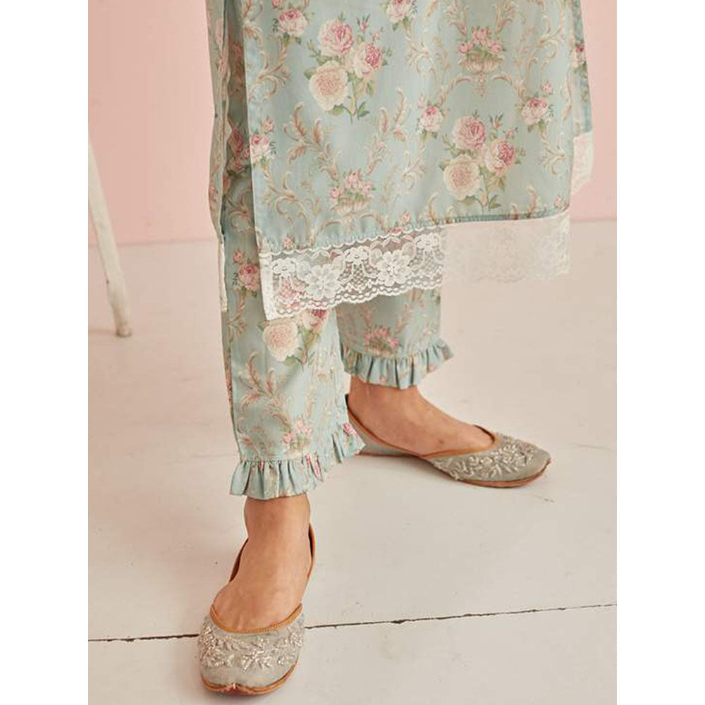 Roze Zarra Kurta (Set of 3)