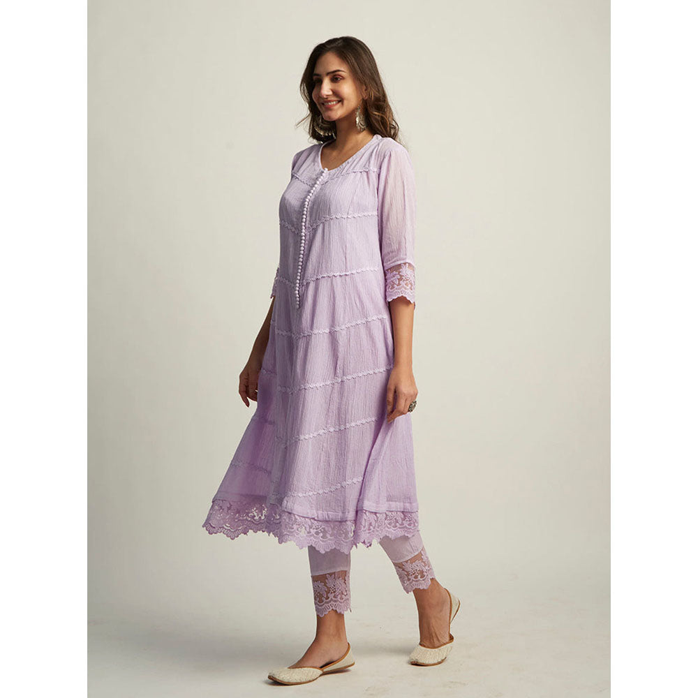 Roze Mahjabeen Lilac Pants