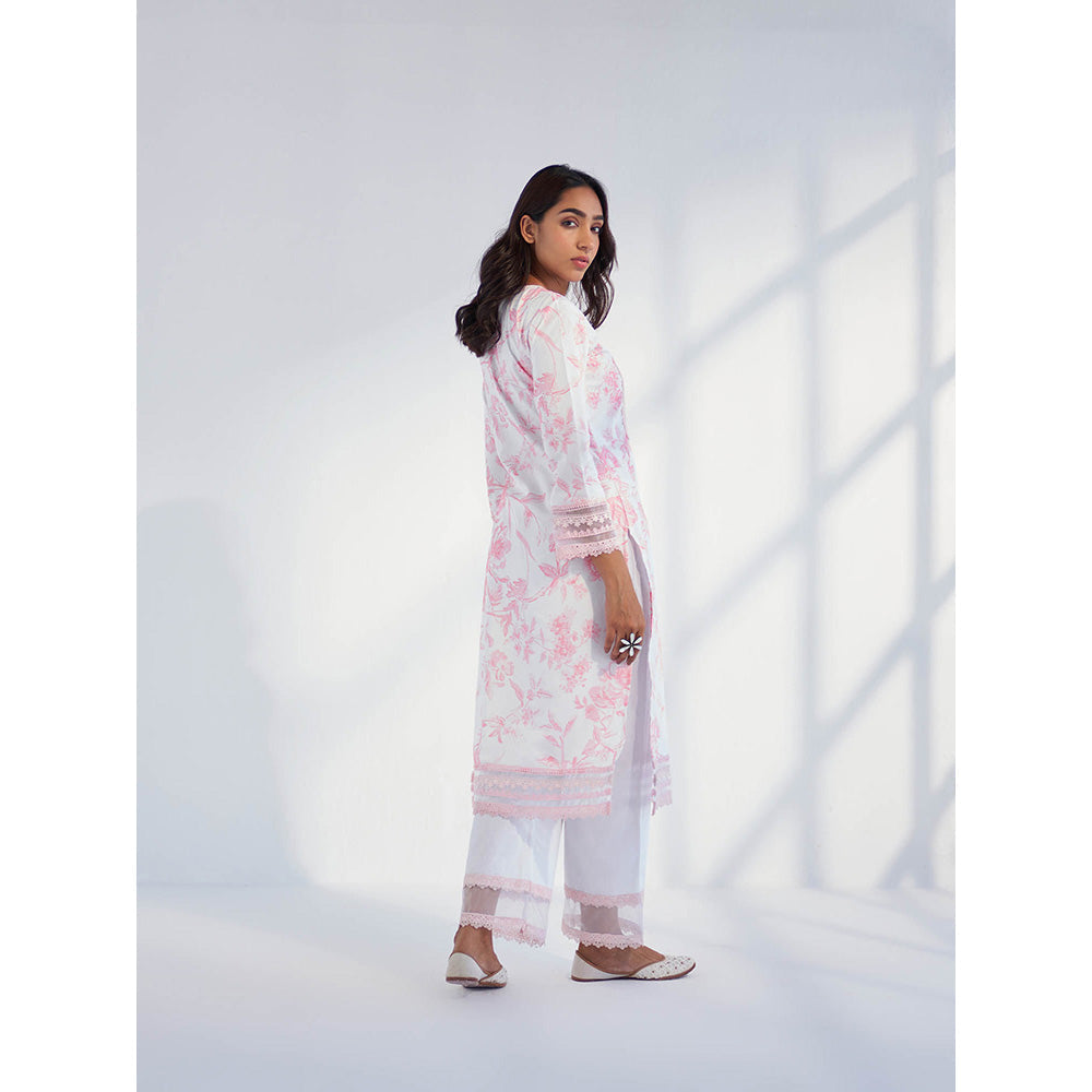 Roze Nyla White Pant