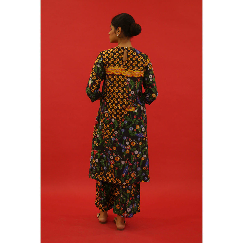 Saksham & Neharicka Shoumi Floral Multi-Color Co-Ord (Set of 2)