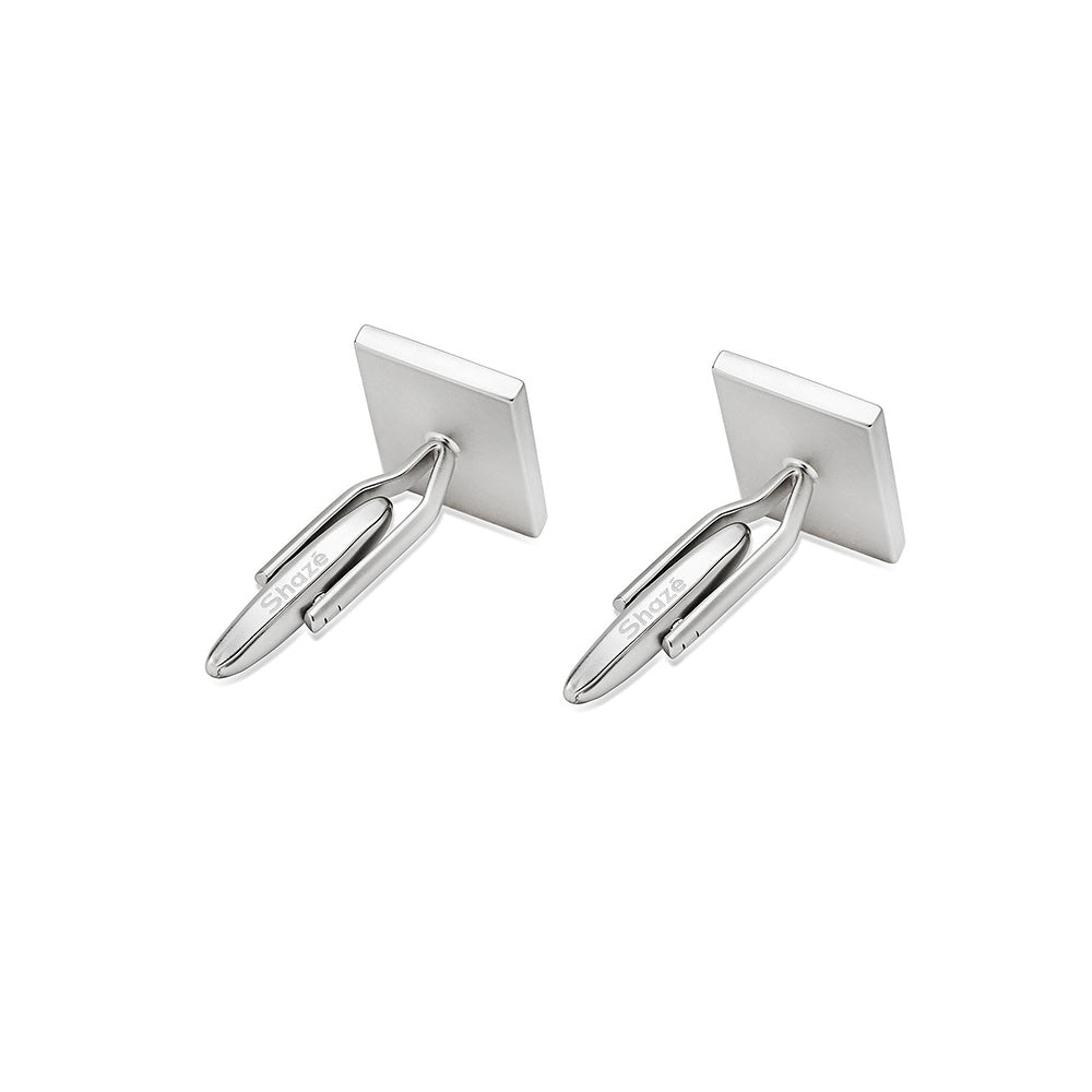 Shaze Mixtape Black and Silver Cufflinks
