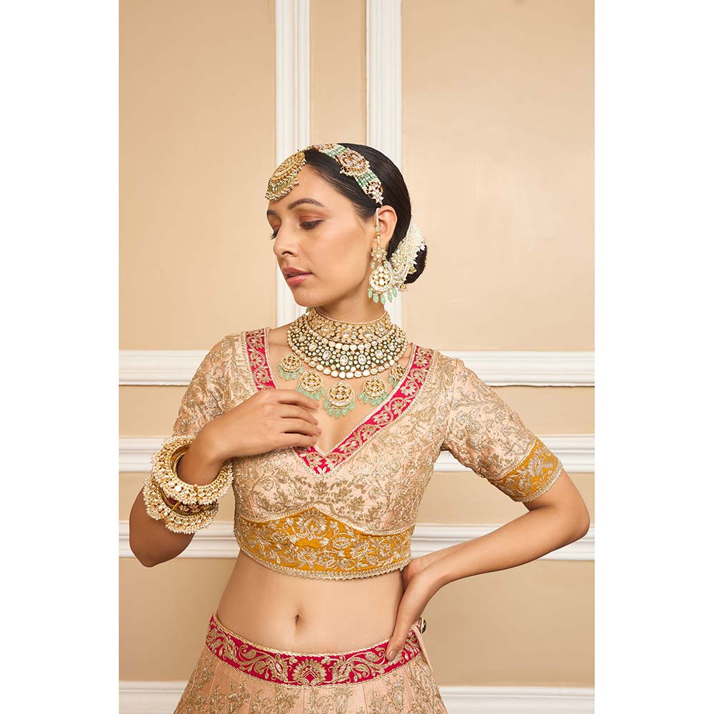 Sheetal Batra Multicolour Lehenga With Blouse And Dupatta (Set of 3)