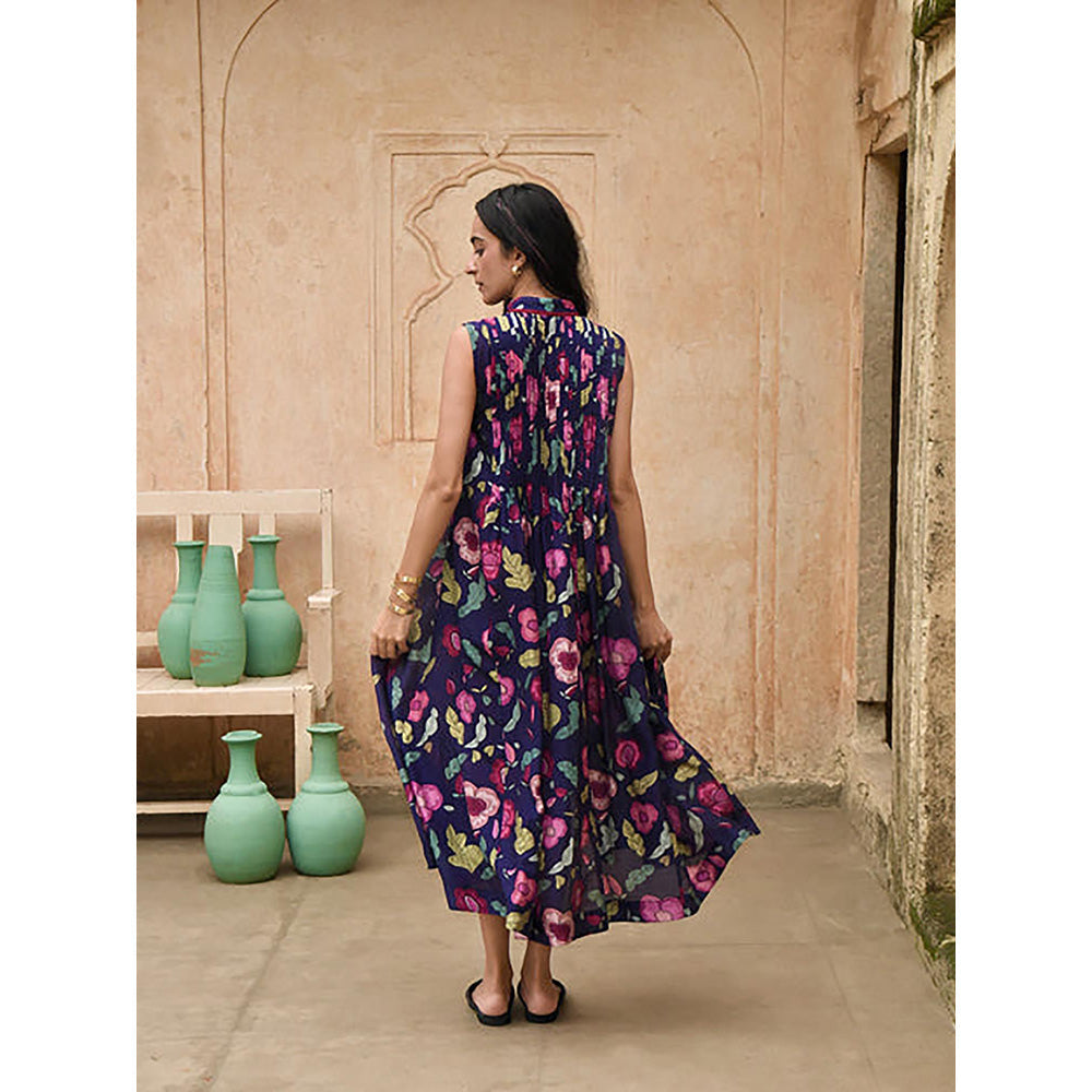 Taro India Carnation Shirt Dress with Slip