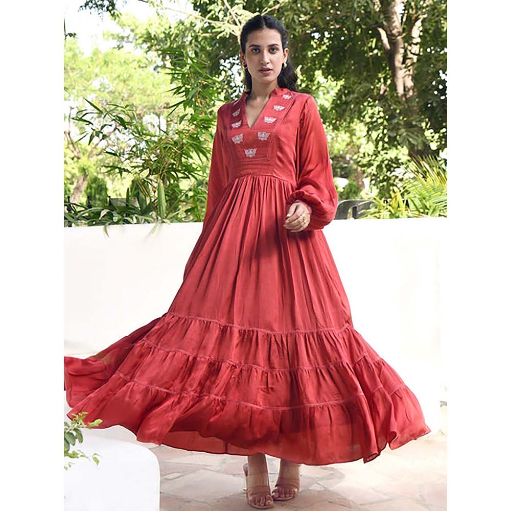Taro India Persian Red Dress