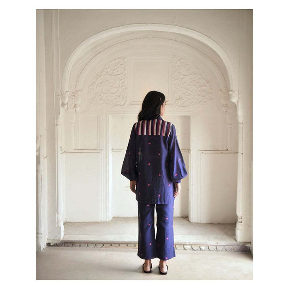 Taro India Iris Blue Co-Ord Set