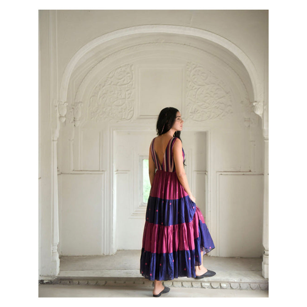 Taro India Bloomy Merlot Dress