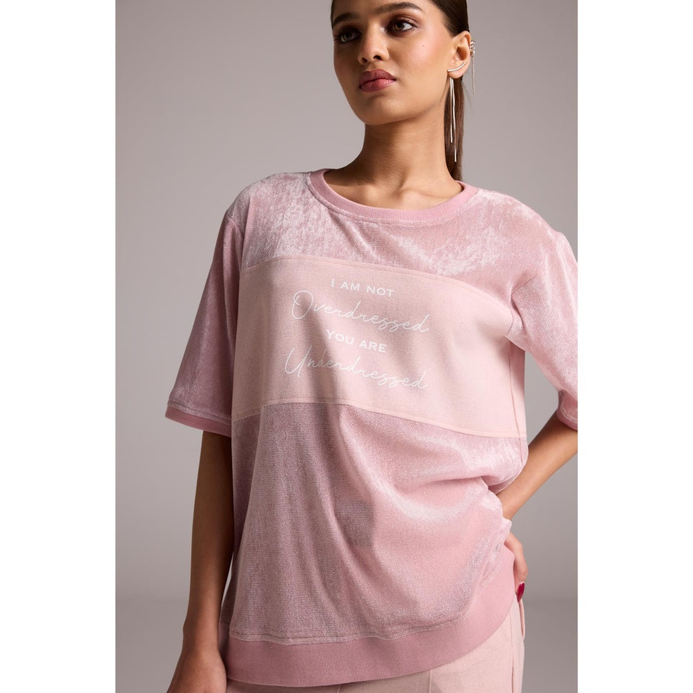 The Dapper Lady Pink Rosa Oversized T-Shirt
