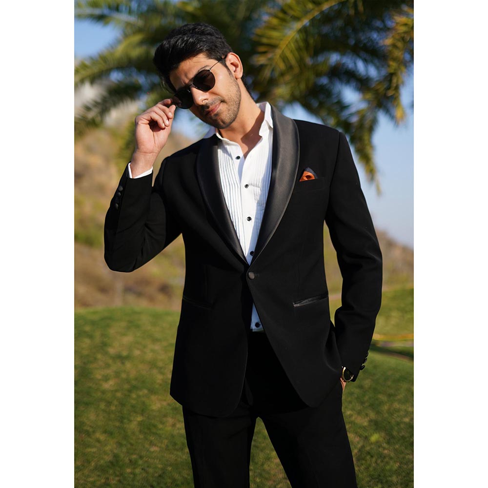 Thee Modern Roots Shadow Play Silk Pocket Square