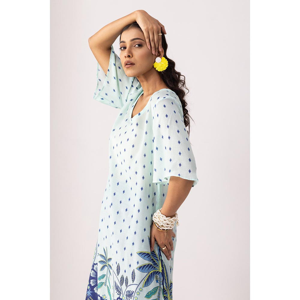 Thee Modern Roots Sky Blue Pacific Kurta