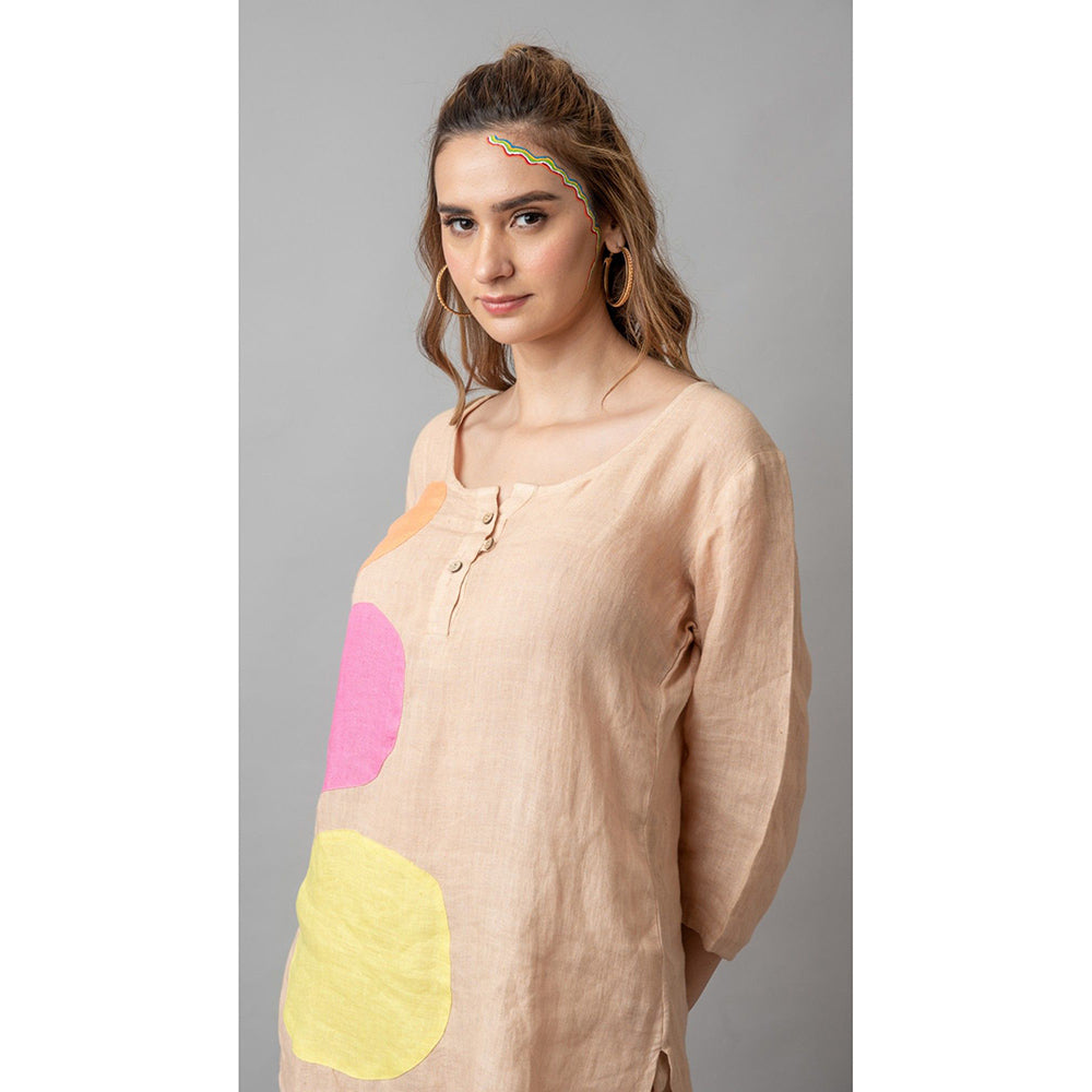 The House of Hemp Women Beige Latest Stylish Co-Ord (Set of 2)