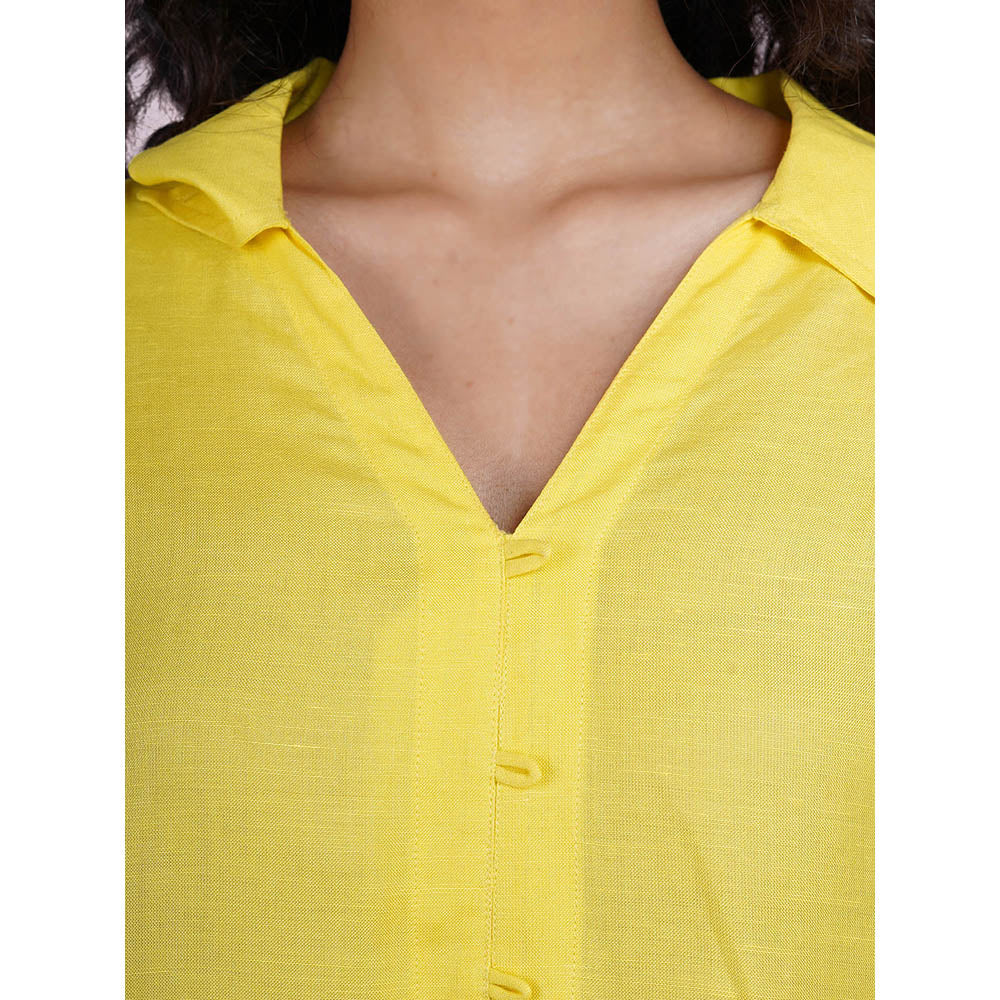 The House of Hemp Seafarer Co-Ord - Lemon Yellow (Set of 2)