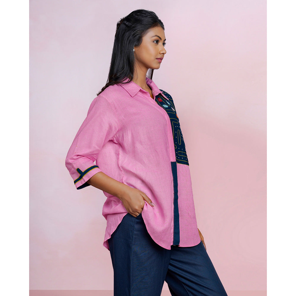 The House of Hemp Pixel Quest Embroidered Shirt