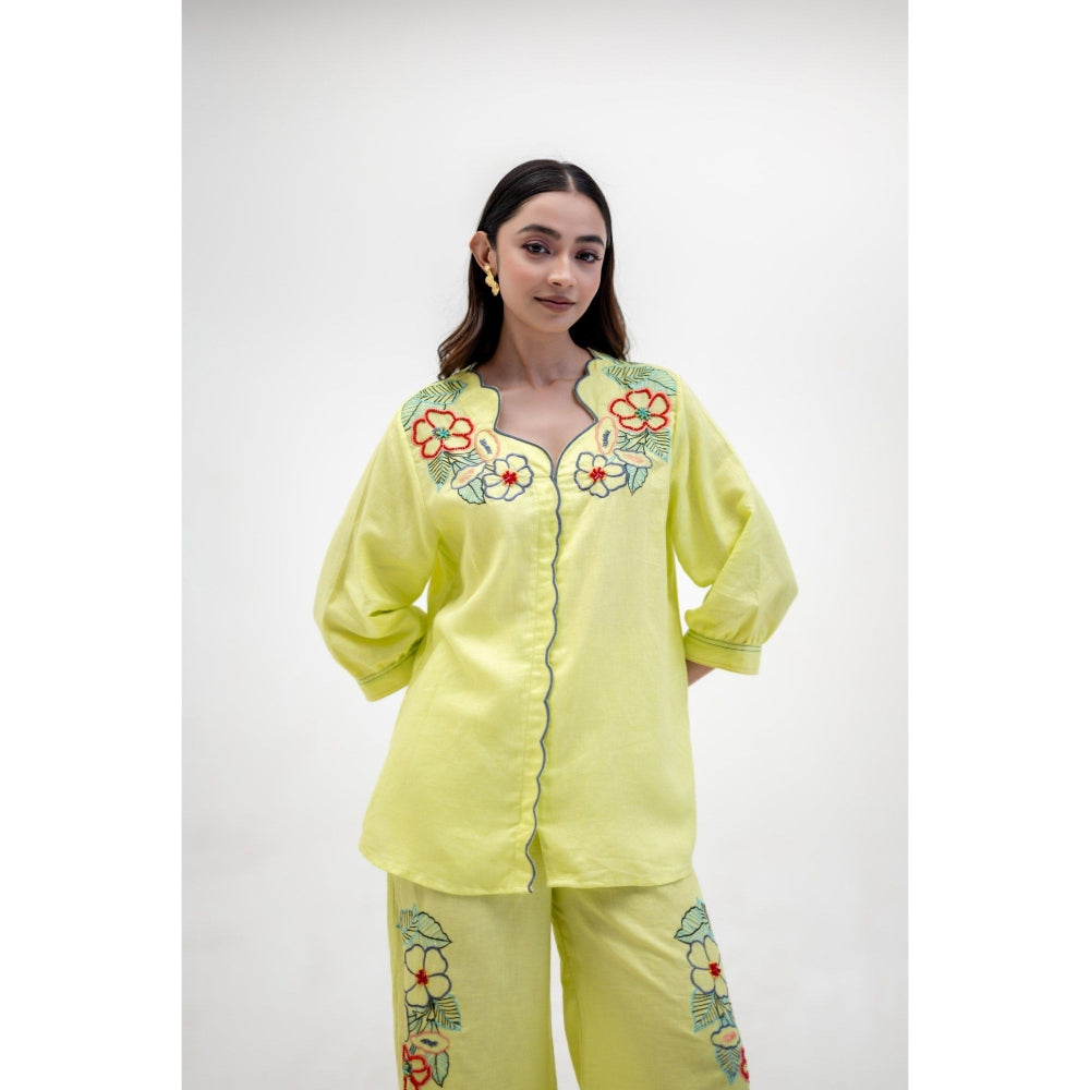 The House of Hemp Yellow Vaani Co-Ord Set