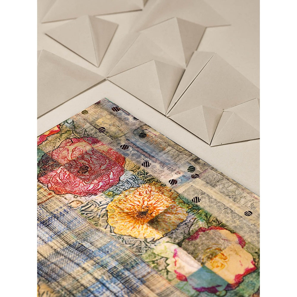 UNALLUME BY NISHA Multi-Colour Floral Pocket Square