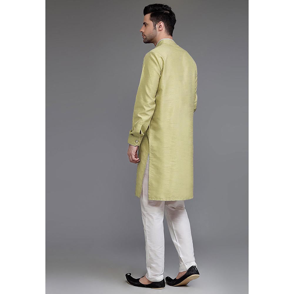 UTSAV FASHION Mandarin Collar Long Sleeves Straight Kurta and Pant