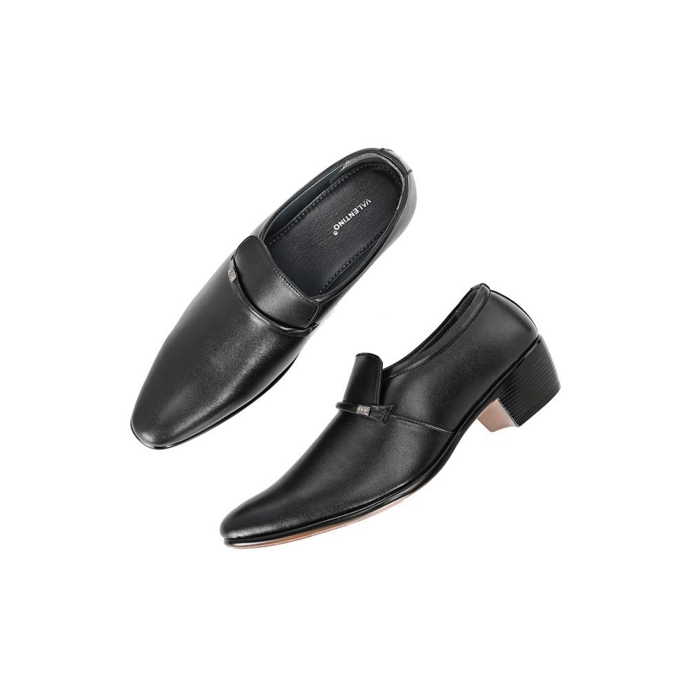 Valentino Mens Leather Formal Oxford Shoes - Black