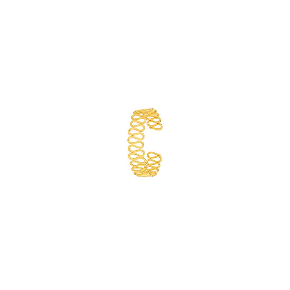 VARNIKA ARORA Gold Plated Spiral Cuff