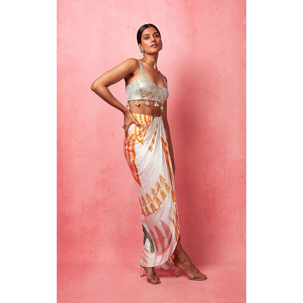 Vedika M Multi-Color Draped Skirt (Set of 2)