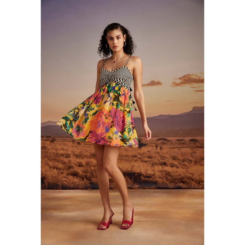 Verb Yellow Marca Mini Dress
