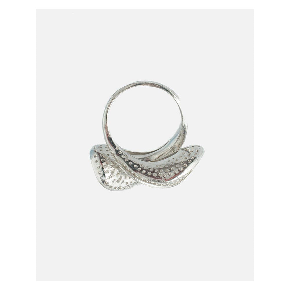VIVINIA By Vidhi Mehra Zia 2.0 Silver Plated Womens Zircon Ring