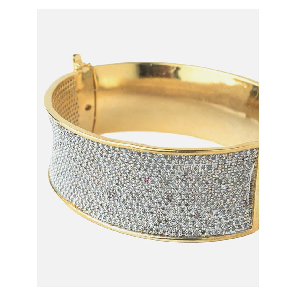 VIVINIA By Vidhi Mehra Gold Plated Zircon Womens Kada