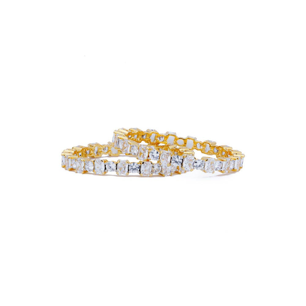 VIVINIA By Vidhi Mehra Gold Plated Synthetic Stone Womens Bangles