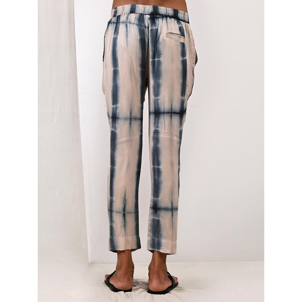 Bohame Aiden Tie Dye Cowl Kurta and Jacket (Set of 3)