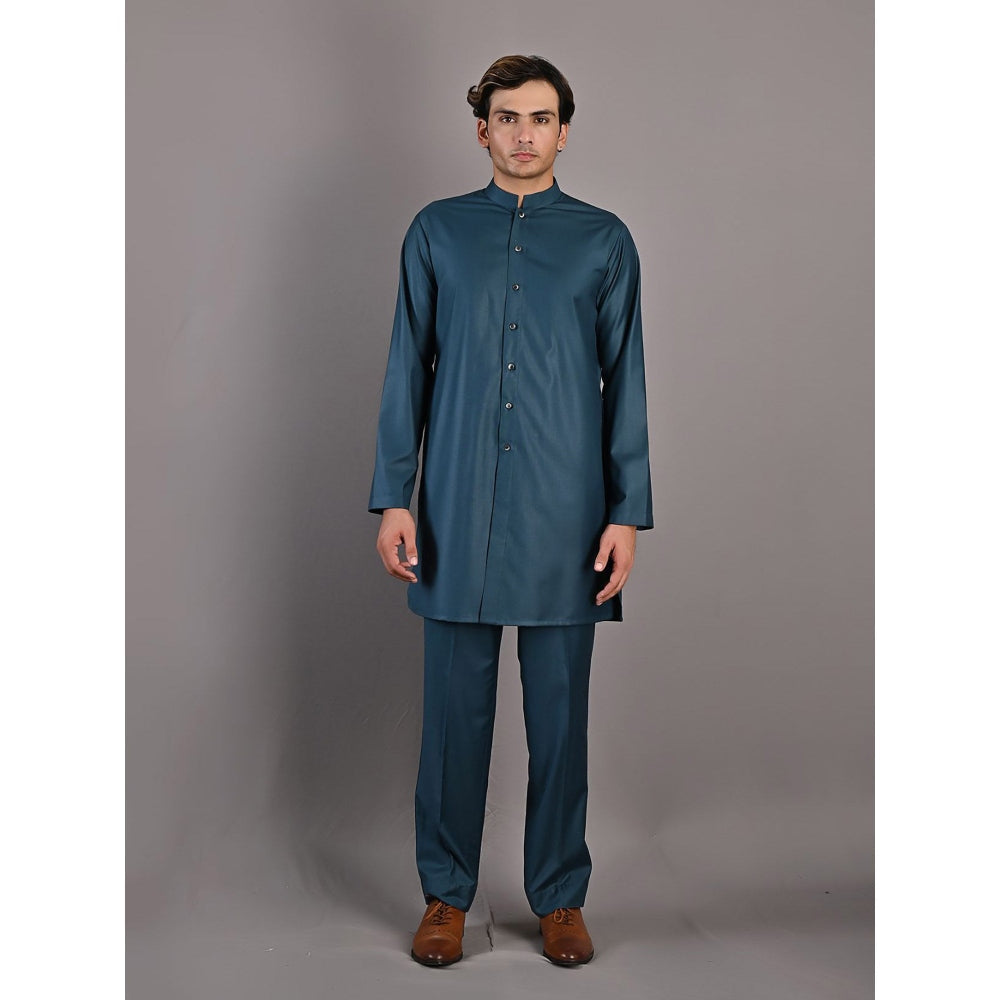 Bohame Quill Multi Maroon Kurta (Set of 3)