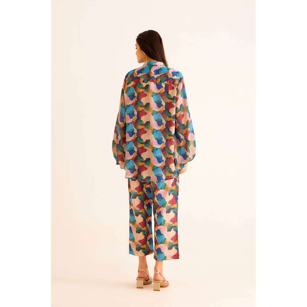 NORN Abstract Work Blouse