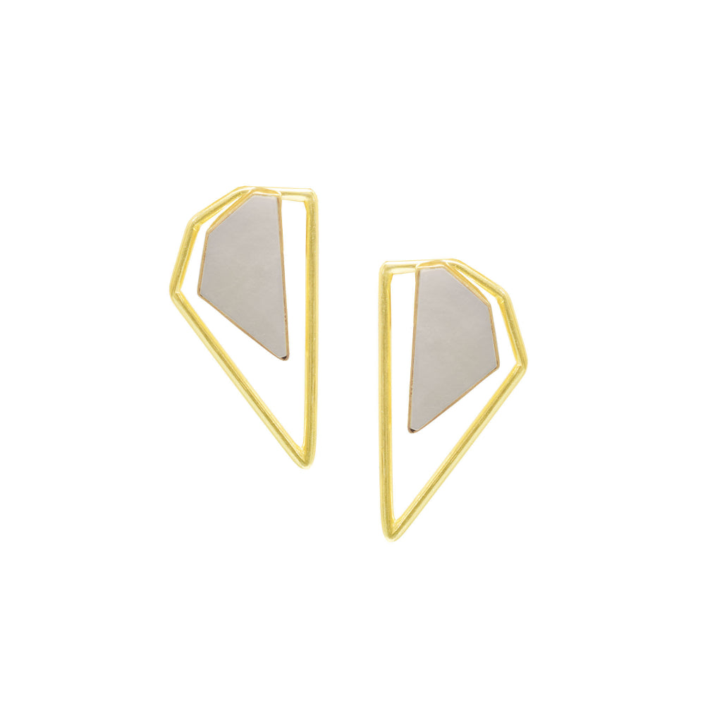 VARNIKA ARORA Suave White Earrings