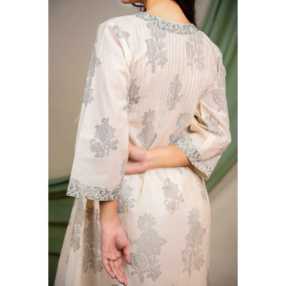 Priya Chaudhary Grey Kurtas (Set of 2)