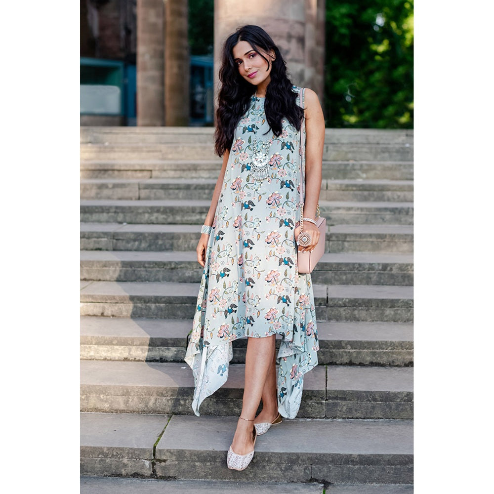PS Pret by Payal Singhal Mint Printed Crepe Tunic