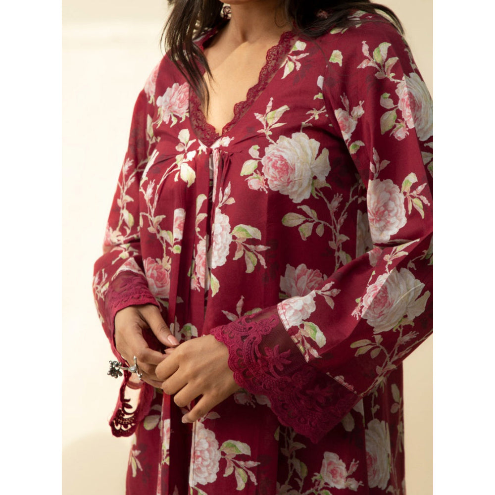 Roze Faria Kurta (Set of 3)