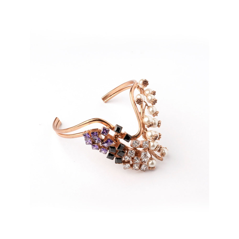 Suhani Pittie Iridescent Nebula Gold Plated Cuff Bracelet