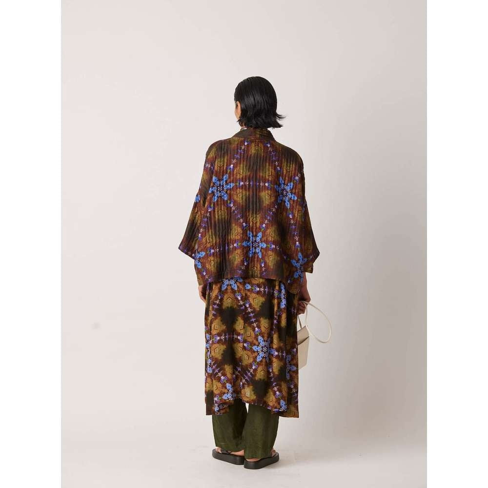 YAVI Women's Aardo Tie & Dye & Printed Multi-Color Kurta