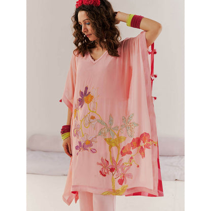 172 Threads Summer Peach Kaftan & Pant (Set of 2)