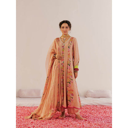 172 Threads Flower Blossom Spring Anarkali Kurta Pant & Dupatta (Set of 3)