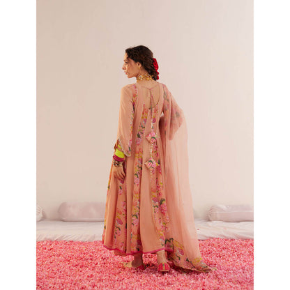 172 Threads Flower Blossom Spring Anarkali Kurta Pant & Dupatta (Set of 3)