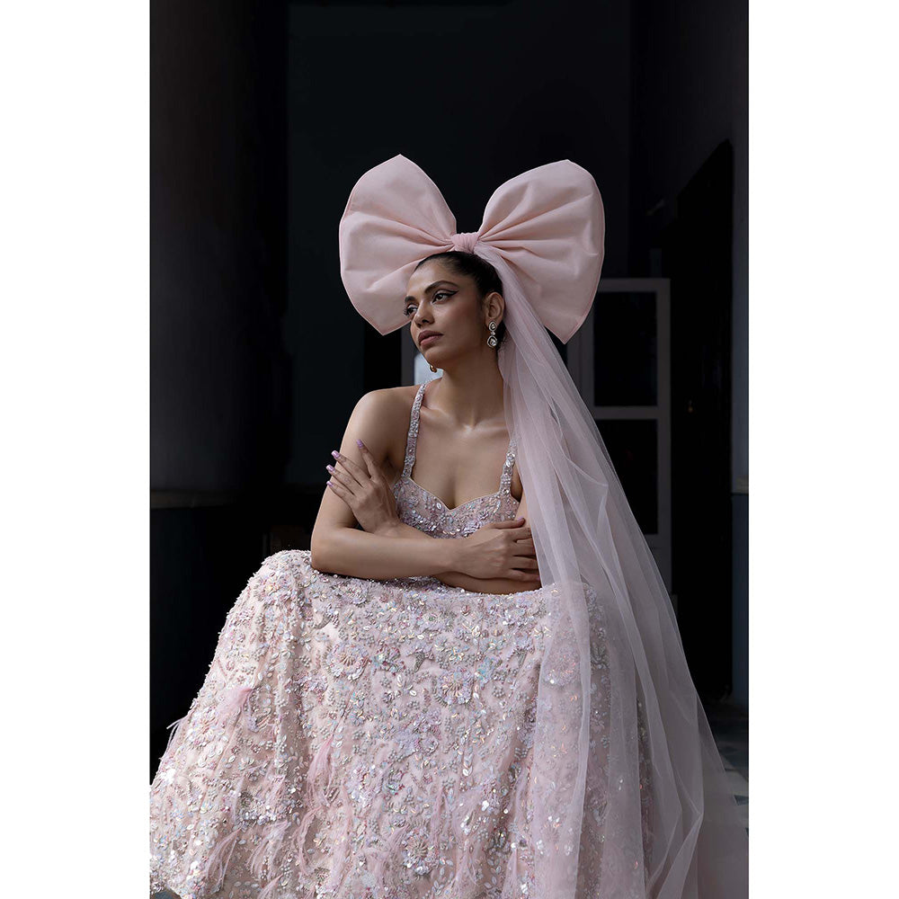 Aangan by Parul Pink Blushful Whispers Gown