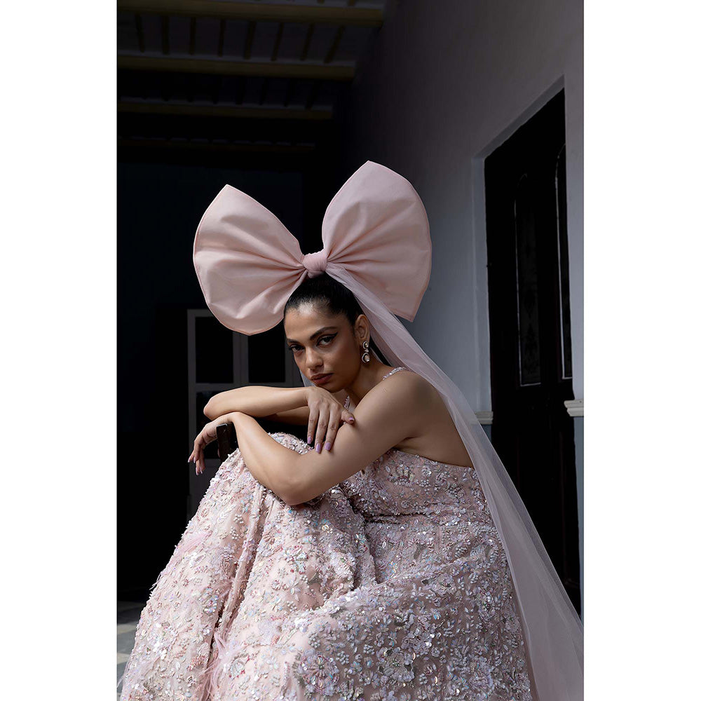 Aangan by Parul Pink Blushful Whispers Gown