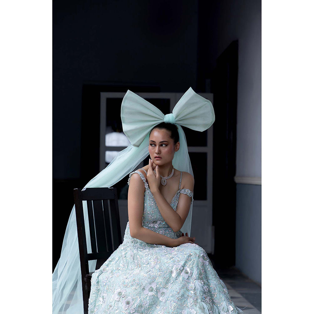 Aangan by Parul Blue Empress Essence Gown