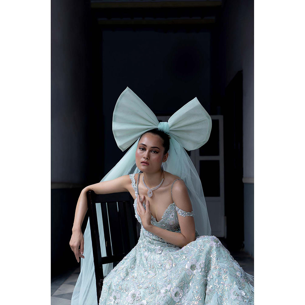 Aangan by Parul Blue Empress Essence Gown