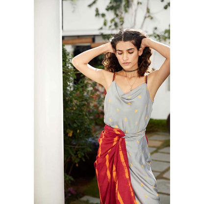 Aapro Label Tulip Wrap Dress