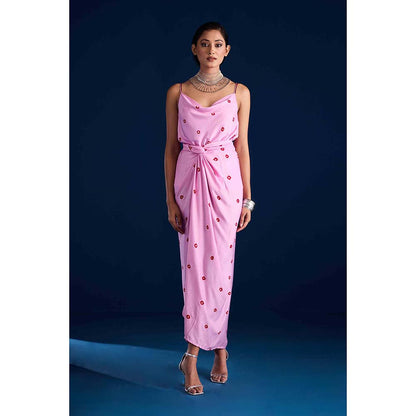 Aapro Label Eraya Concept Pink Saree