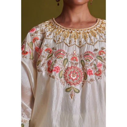 Aarti Sethia Studio Ivory Kurta with Pant (Set of 2)