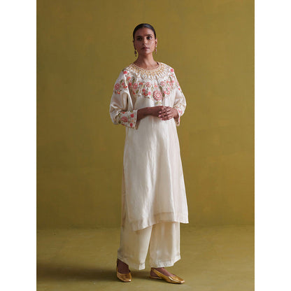 Aarti Sethia Studio Ivory Kurta with Pant (Set of 2)