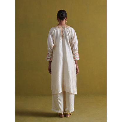 Aarti Sethia Studio Ivory Kurta with Pant (Set of 2)