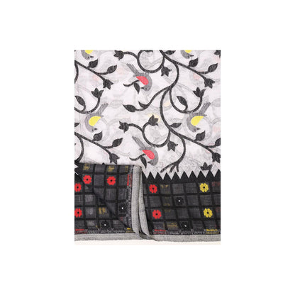 Aditri Handloom Jamdani On Resham Silk Saree with Running Blouse